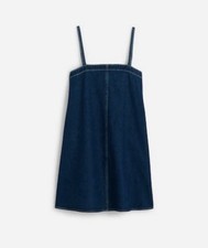 Madewell  Denim A-Line Mini Dress in Bright Rinse Wash M NWT