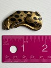 Vintage Gold Black Leopard Brooch / Pin — photo 5