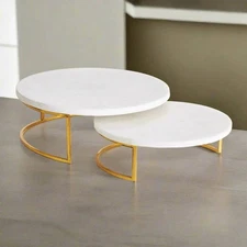 Marble Serving Stands