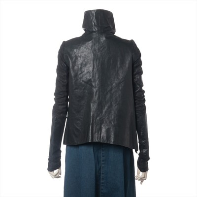Rick Owens Leather Jacket Black IT38 Outerwear Ladies Slim Rick Owens Leather Jacket Black IT38 Outerwear Ladies Slim