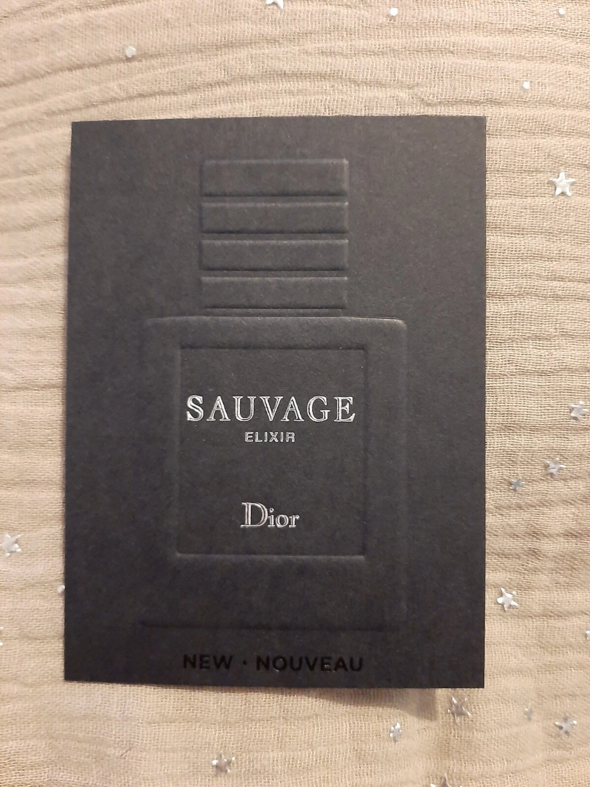 Carte Parfumée   Perfume Card . C. Dior   sauvage elixir