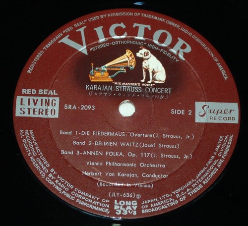 Karajan Strauss Concert - 1965 Japan Vinyl LP - RCA Victor SRA-2093 - Foto 6 di 8
