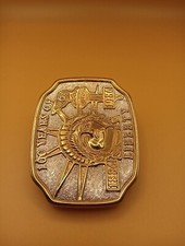 100 YEARS OF LIBERTY 1886-1986 STATUE OF LIBERTY NUMBERED METAL BELT BUCKLE