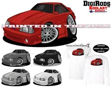 Ford Mustang GT Third Generation Muscle DigiRods / Koolart Cartoon Car T Shirt 