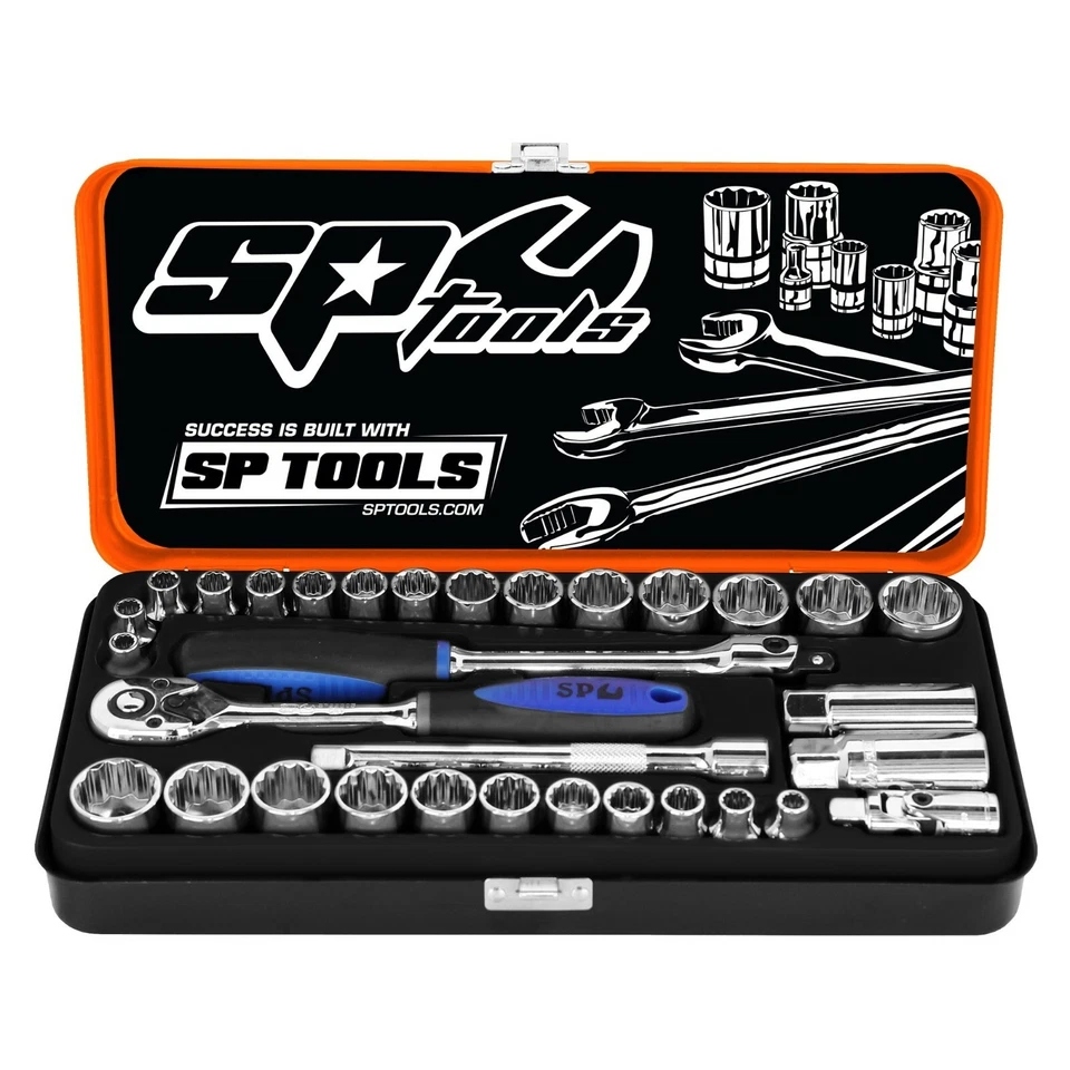 SP Tools Socket Set 3/8” Drive 12 Point 32 Piece Metric/SAE - SP20200 - image 2 of 2