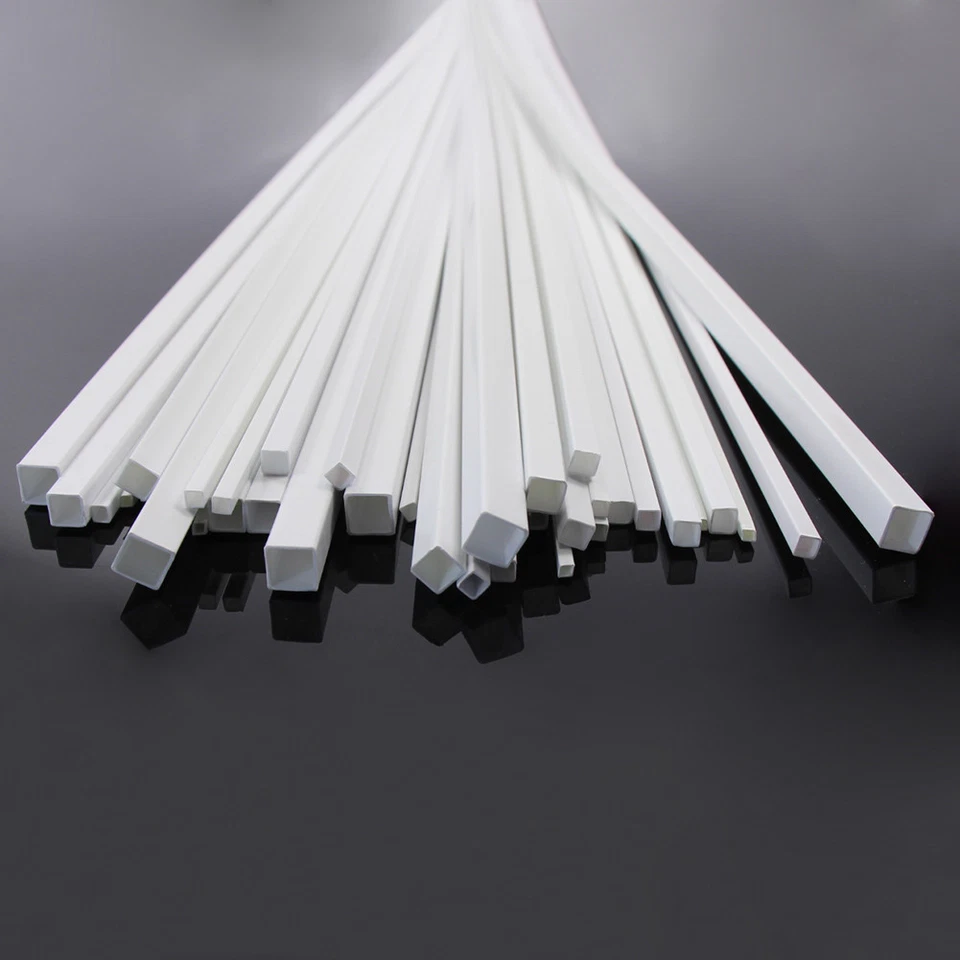 ABS02 36pcs Styrene ABS Square Tube Square Pipe Sections 500mm Architectural - Image 3 of 4