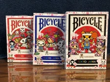 Bicycle TokiDoki Sport Tokyo Japan playing cards  (3 decks)