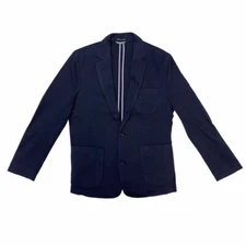 BOAST Men's Navy Two-Button Knit Blazer Sz M $125 NEW