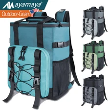 24 Cans Backpack Cooler Portable Soft Insulated Leak Proof Thermal Lunch Bag