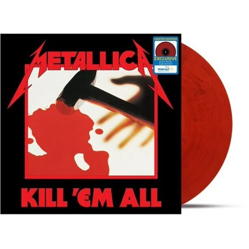METALLICA KILL EM ALL JUMP IN THE FIRE RED VINYL EXCLUSIVE WALMART US LP *CREASE