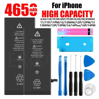 Original High Capacity Rechargeable Batterie for all iPhone models with tool kit