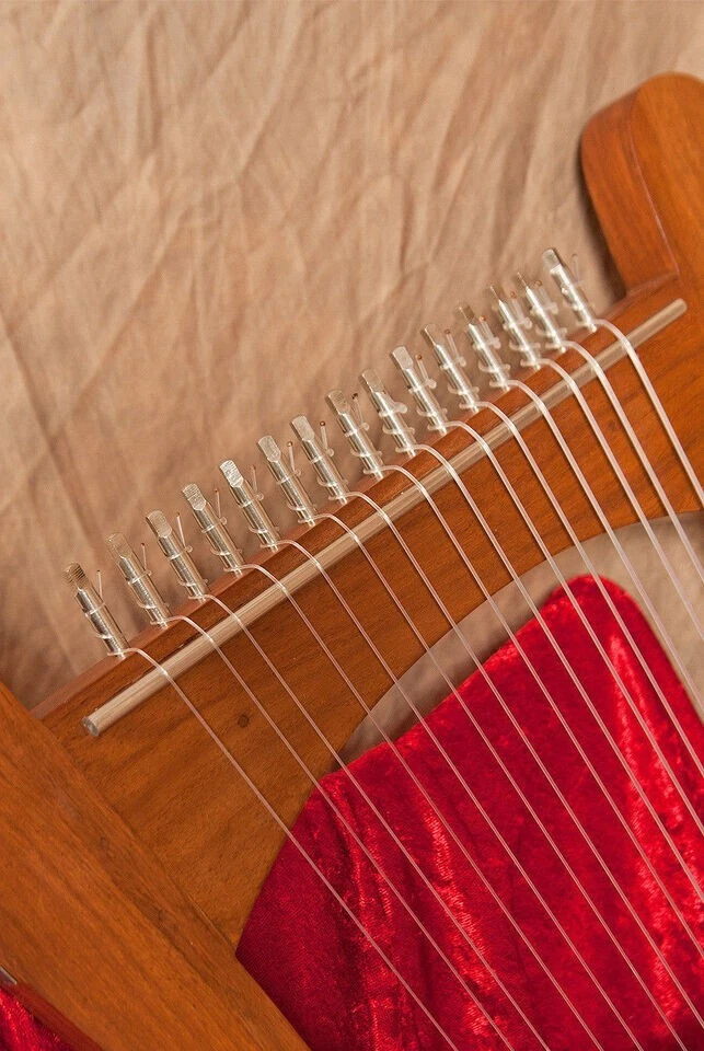 NEVEL LAP HARP w/ CASE BIBLICAL TRADITIONAL ~ KING DAVIDS GREEK KINNOR LYRE - Image 3 of 4