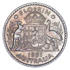 1951 George VI Florin — photo from another recent sale