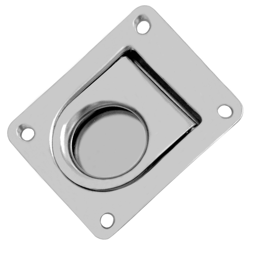 4 pezzi/set barca incasso ponte marino botola anello di traino maniglia di sollevamento 65*55 mm - Foto 5 di 7