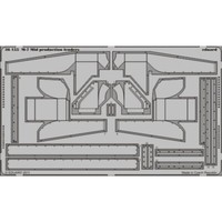 MW22 Eduard 36155 M-7 Mid Production Fenders 1/35 Pe Set For Dragon