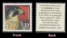 US 3191g Celebrate the Century 1990s Recovering Species 33c single MNH 2000