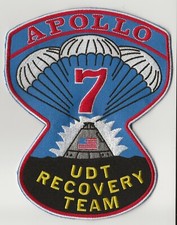 Apollo 7 US Navy UDT recovery team NASA space patch