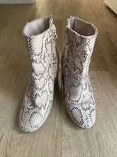 Old Navy  Python Snake Print Ankle Boots SZ 8