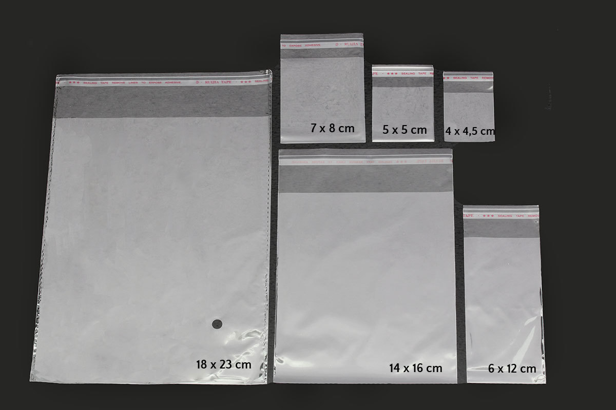 Hochglanz Selbstklebende Beutel – Transparente Adhäsionsbeutel, Modell BB-30, Für Verpackungen