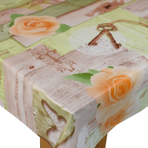 Wipe Clean Tablecloth Cover Oilcloth Vinyl Wipeable 200 cm x 140 cm Rectangle