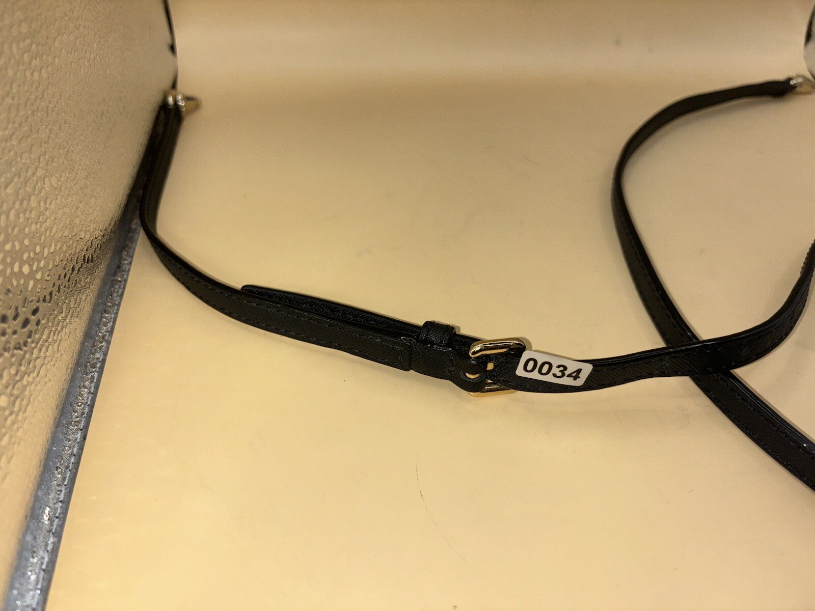 Black Adjustable Replacement Leather Purse Strap - image 2