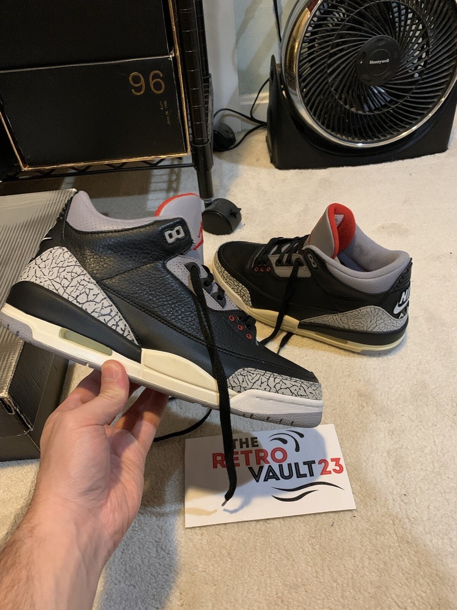 Nike Air Jordan 3 Retro Black Cement OG 2001 sz 11 DS 88 Nike Air Jordan 3 Retro Black Cement OG 2001 sz 11 DS 88