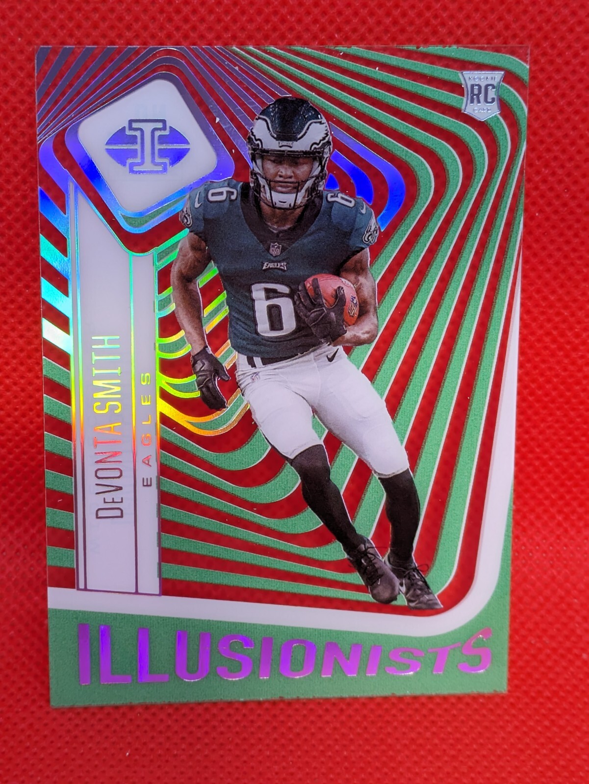 2021 Panini Illusions - Illusionists Emerald #ILL-15 Devonta Smith (RC)