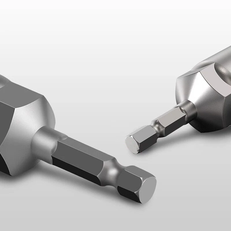 Length 80mm Hex Deep Socket Nut Driver Bit Impact Driver Drill 6~18mm Hex Shank - Image 4 of 4