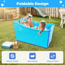 Large Foldable Bath Tub Portable Spa Baby Toddler Children Twins Adult Bathtub