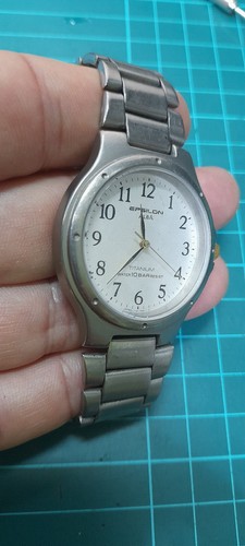 VINTAGE 90s SEIKO ALBA EPSILON V721-7A00 TITANIUM WATCH QUARTZ JAPAN 10BAR WR - Picture 2 of 10