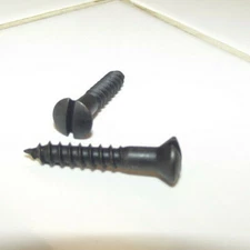 Blued Steel Wood Screws - Buttplate, etc. Set of Two   ~NEW~  (#Z-696)  