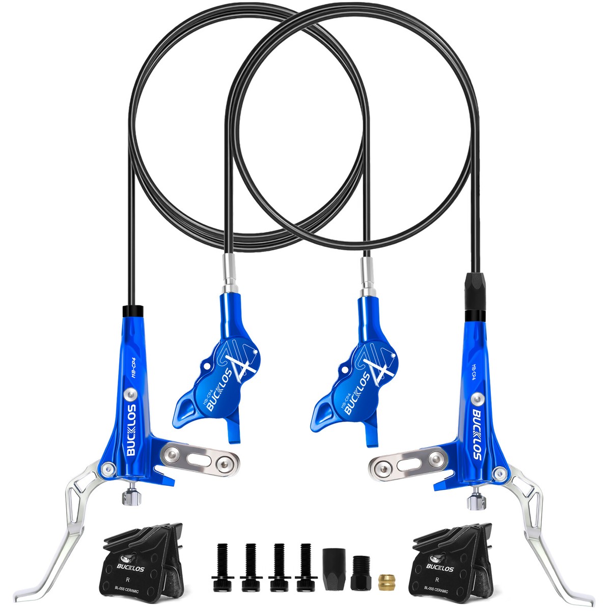 MEROCA IIIPRO E4 MTB Bremsen - Hydraulische Scheibenbremsen 4-Kolben 641N TÜV Zertifiziert