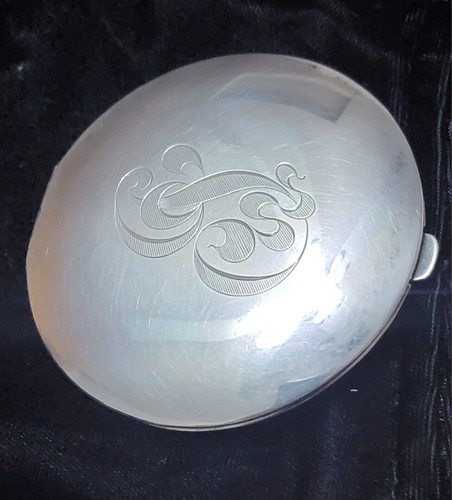 Vintage Birks Sterling Silver Mirror / Compact With Original Powder - Picture 2 of 13