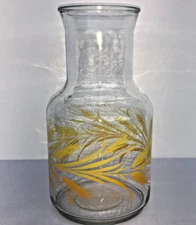 Vintage Mid Century Libbey Glass Co Wheat Pattern Juice Pitcher / Jug No Lid