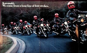 1977 Kawasaki Z1000 KZ750 & More - 4-Page Vintage Motocycle Ad