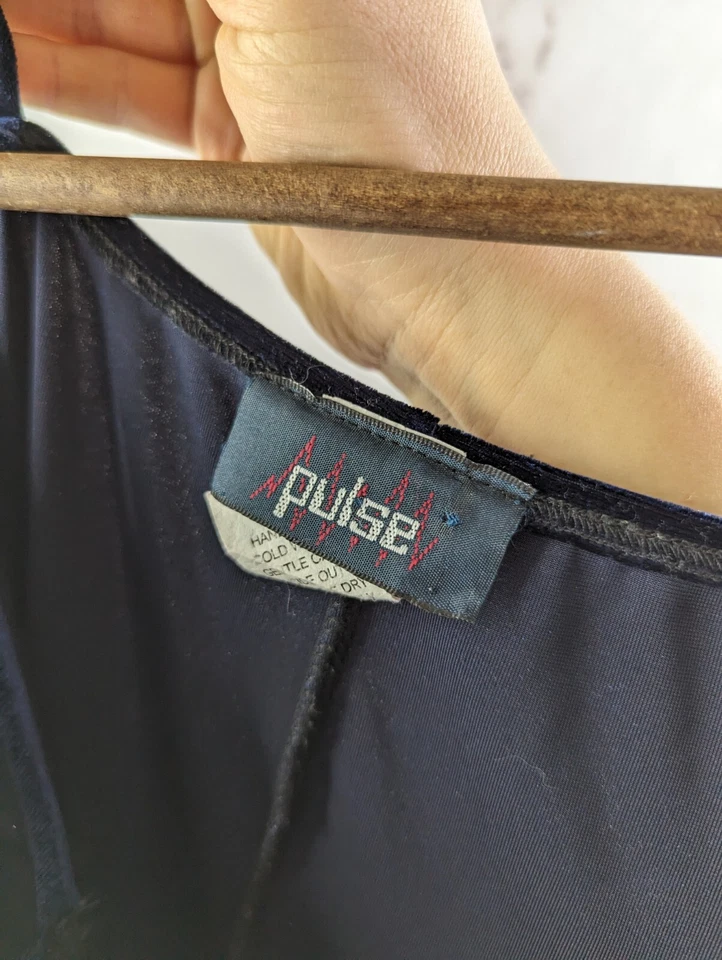 Vestido Vintage Mujer Pequeño 6 Años 90 Y2K Terciopelo Llamas Cuello Cuadrado Largo Midi Maxi  Foto 3 de 4