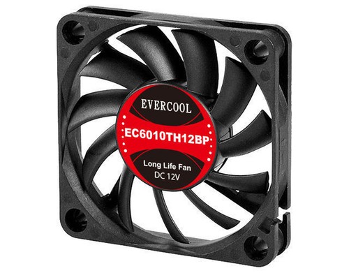 Evercool EC6010TH12BP 60 mm x 60 mm x 10 mm Dual Kugellager PWM Lüfter, PWM 4-polig