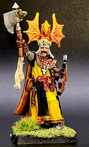 Painted Sir Cecil Gastonne the Wyrm Slayer Kingdom of Bretonnia Old World WFB - Picture 6 of 6