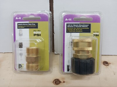 3/8'' A-11 Quick Connect & A-4 Coupling Socket 4000 psi Pressure Washer Hose Gun