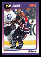 Ken Linseman #359 1991-92 Score American Edmonton Oilers Hockey