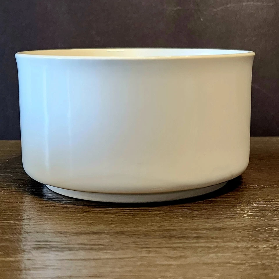 NWT Set of 6 Crate & Barrel Small White Bowls 4" Individual Ramekin Custard Rice - Image 2 of 4