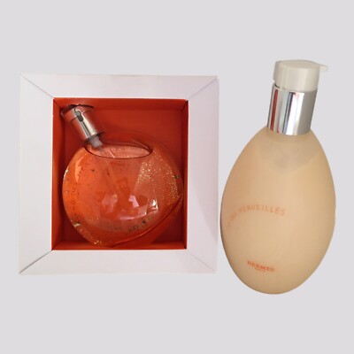 Hermes Eau De Merveilles Body Lotion 200ml &Eau De Toilette Spray