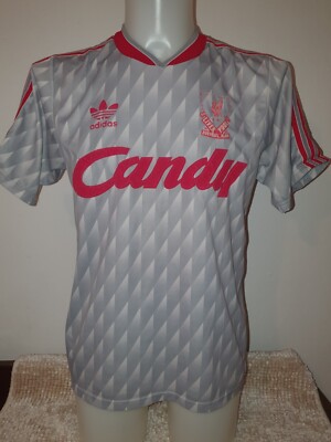 Ultra Rare Original Liverpool 1988/1989 Away Football Shirt Medium