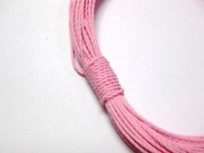 50 Meters Pink Waxed Polyester Twisted Cord 1mm Macrame String Linen Thread