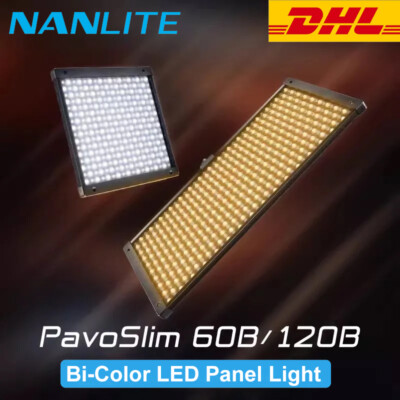 NANLITE PavoSlim 60B 120B 240B 260W LED Video Panel Light Bi-Color 2700K-6500K