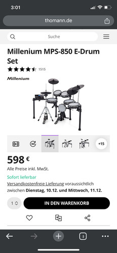 Millenium MPS-850 E-Drum Set
