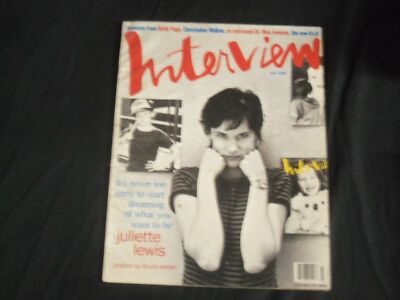 アート・デザイン・音楽 1993 4 INTERVIEW Magazine JULIETTE LEWIS 1993 JULY INTERVIEW MAGAZINE - JULIETTE LEWIS FRONT COVER - PB