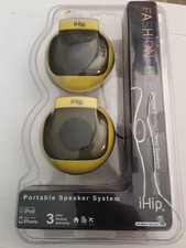 iHip Wireless portable Speaker system 2011 new, yellow / red
