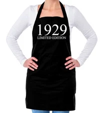 Limited Edition 1929 - Unisex Adult Apron - Birthday Present 95th 95 Gift Age