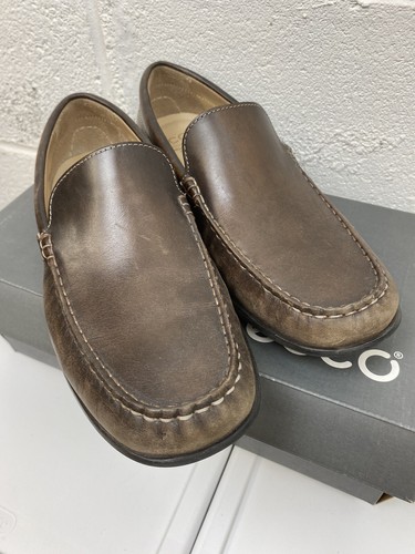ECCO Classic Moc 2 braune venezianische Slipper Halbschuhe aus Leder Größe US 9-9,5 EU 43 - Bild 5 von 8